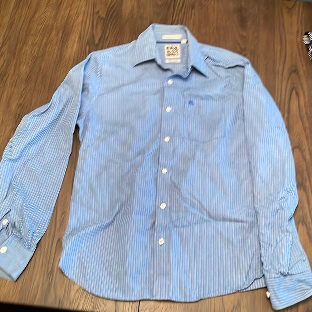 Men’s Ruehl 925 Blue Striped Buttondown Size Large